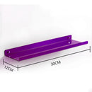 étagère murale flottante en acrylique transparent pour rangement organisé