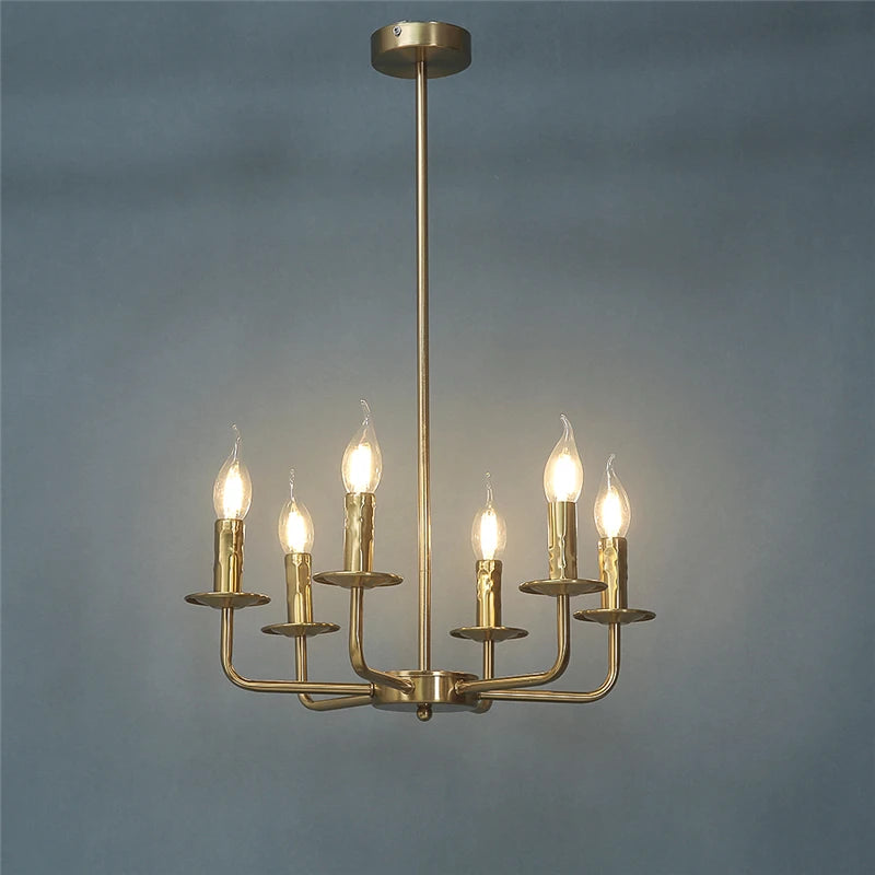 lustre moderne simple en fer avec lumière créative - vue 2 sur 8