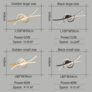 Modern Alexa LED Chandelier For Smart Home, Used In Living Room, Bedroom, Study, Lampara Technology Black/gold Modern Chandelier
