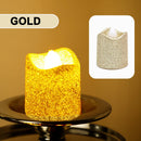 lot de 6 bougies à paillettes led pour déco romantique de fête