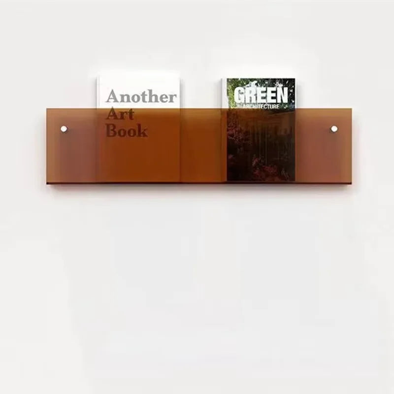 étagère à livres en acrylique support de rangement mural design moderne - vue 13 sur 17