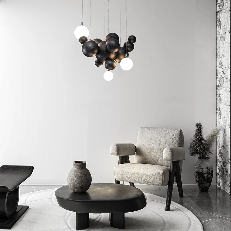 lustre minimaliste créatif pour salon de thé moderne - vue 5 sur 9