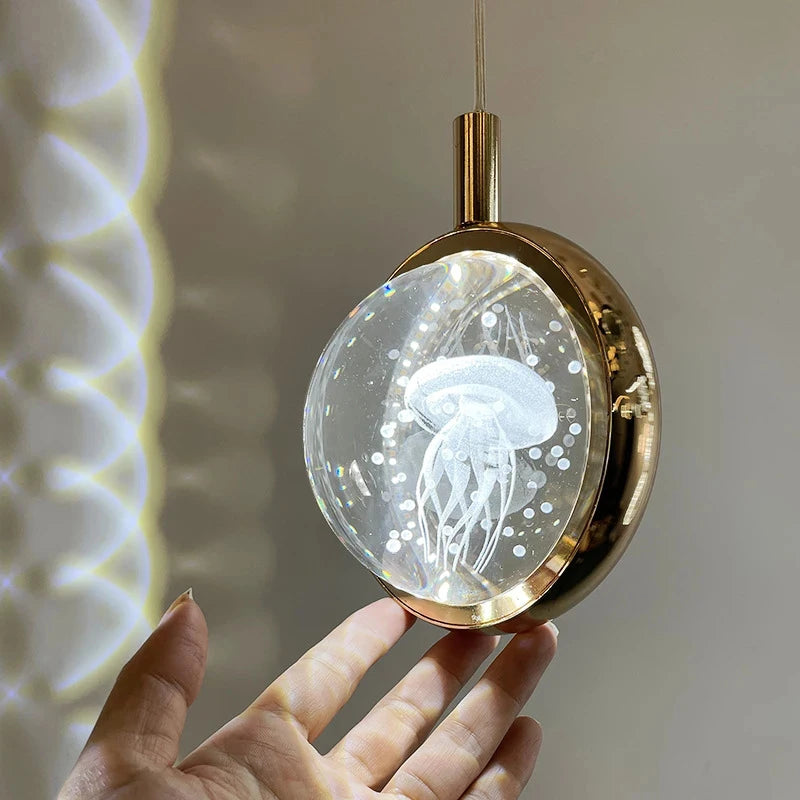 suspension en cristal de luxe pour décoration moderne intérieure - vue 3 sur 10