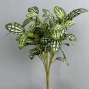 feuilles artificielles en plastique pour décoration florale intérieure