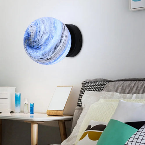 plafonnier planet ball moderne minimaliste pour éclairage intérieur européen - vue 4 sur 9