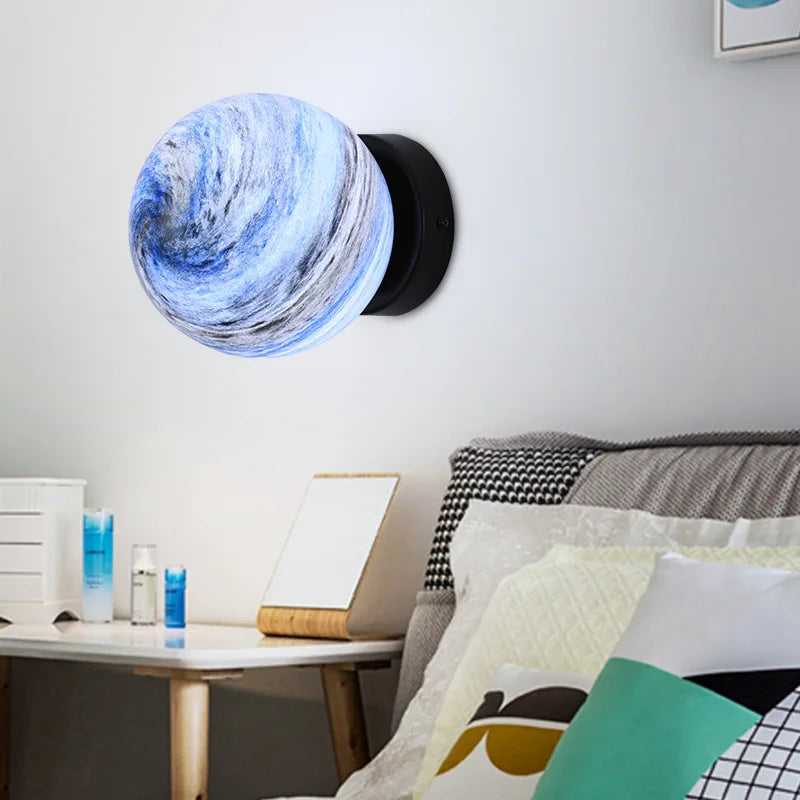 plafonnier planet ball moderne minimaliste pour éclairage intérieur européen - vue 3 sur 9