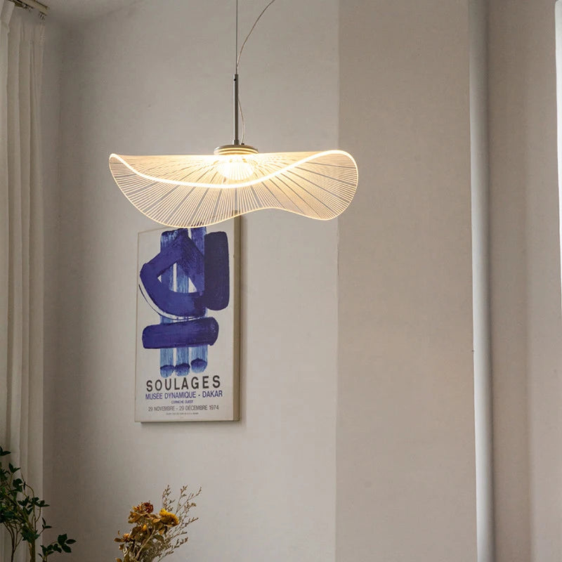 lustre led moderne suspendu lotus classique restaurant - vue 4 sur 13