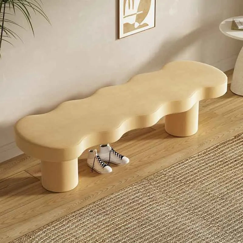 tabouret en velours nordique créatif pour loisirs et détente - vue 3 sur 10