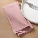 Serviette de table coton lavé doux style classique