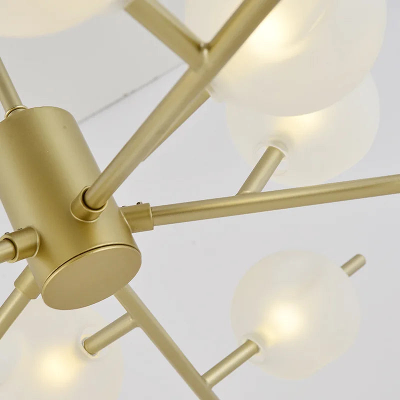 lustre à bulles en verre style minimaliste moderne - vue 6 sur 12