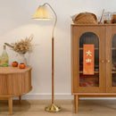 Lampadaire bois massif rétro japonais luxe haut gamme bureau chambre