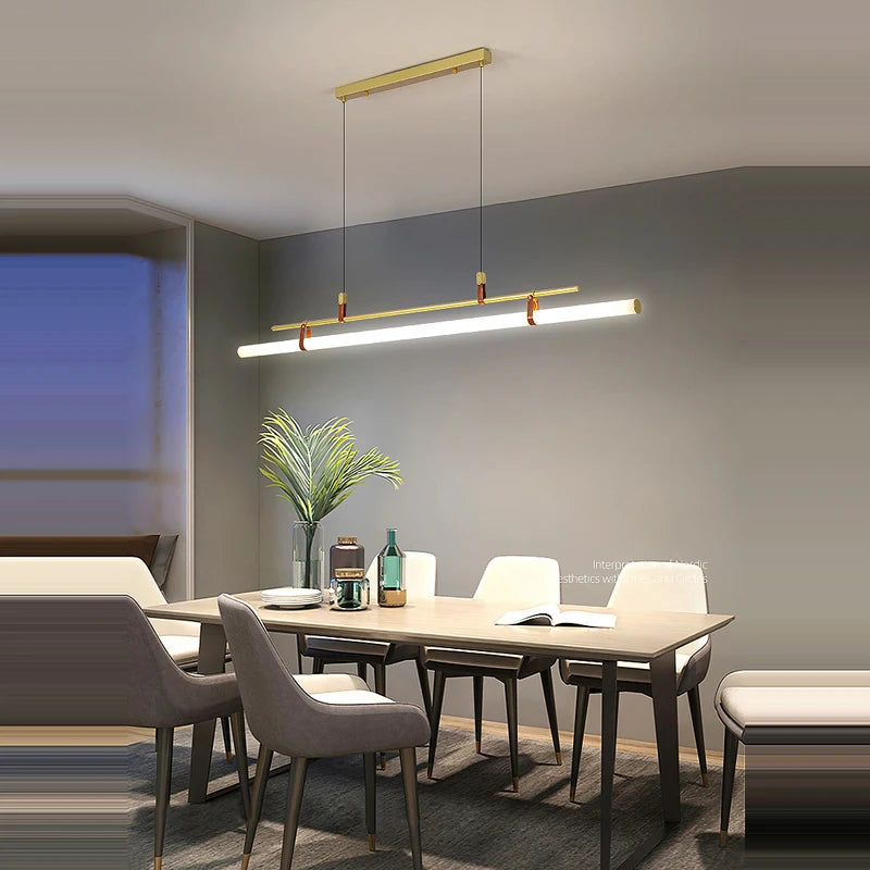 lustre minimaliste à led tendance 2022 éclairage suspendu - vue 5 sur 10
