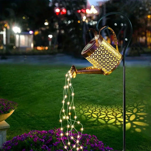 lanterne solaire en métal pour décoration de jardin extérieure - vue 8 sur 7