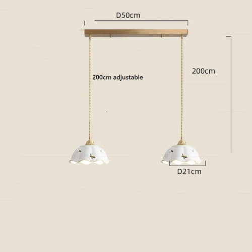 Suspension fleur en céramique moderne - vue 15 sur 30