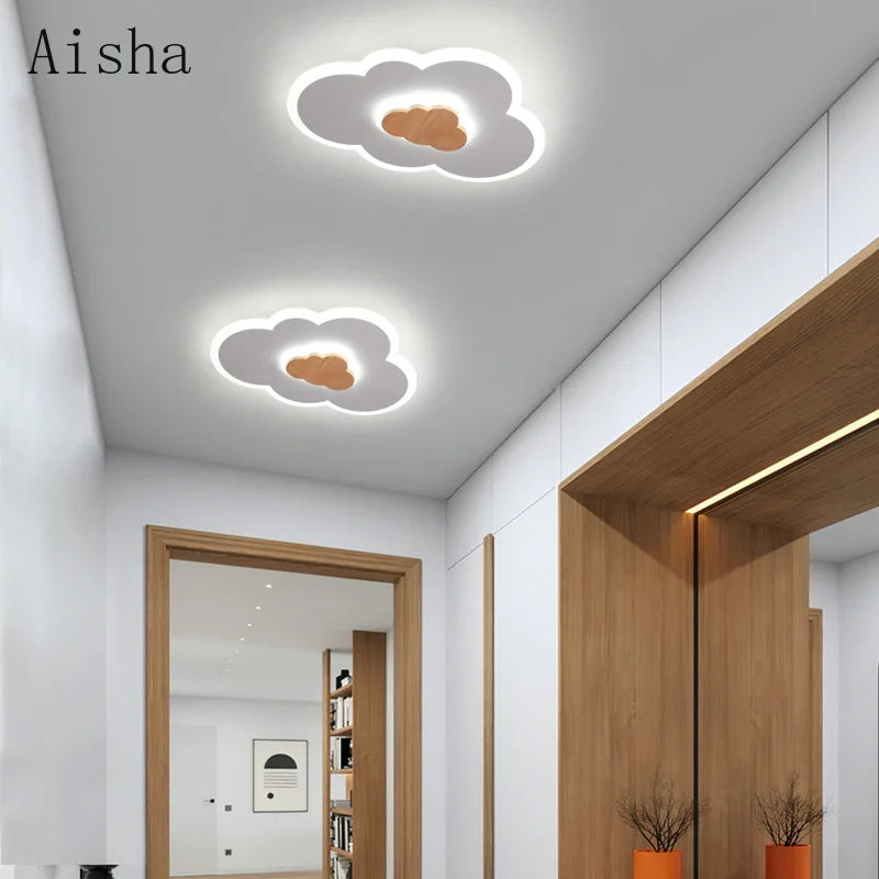 plafonnier nuage à LED style nordique pour enfants - vue 4 sur 7
