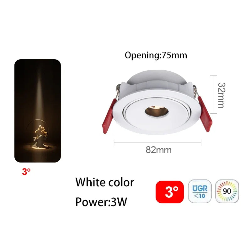 spot led ultra fin à angle de faisceau pour éclairage intérieur - vue 18 sur 24