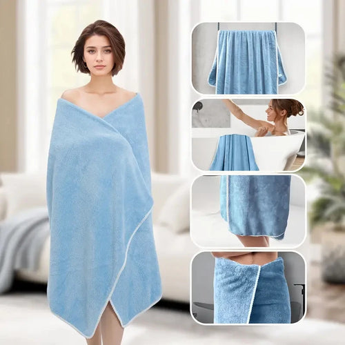 serviette de bain polaire corail large seche rapide