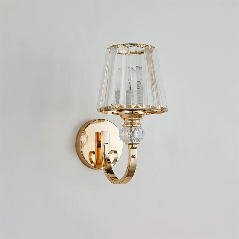 applique murale en cristal luxe design moderne nordique à led - vue 5 sur 9
