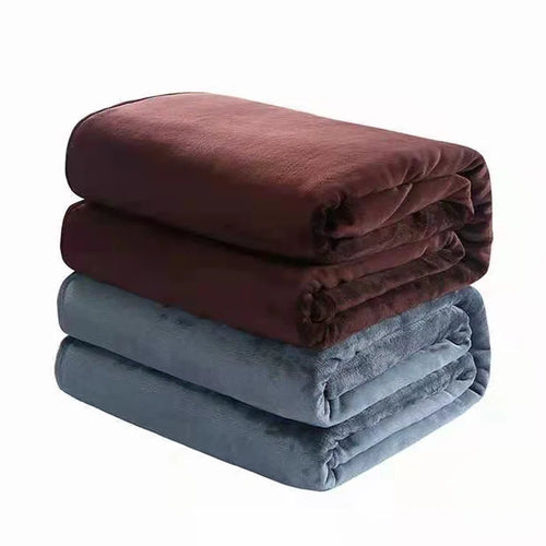 Plaid polaire flanelle doux chaud pour canapé lit - vue 4 sur 7