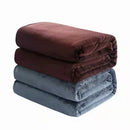 plaid flanelle polaire doux chaud chambre salon uni