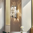 applique murale led moderne en verre cristal à gradations variables