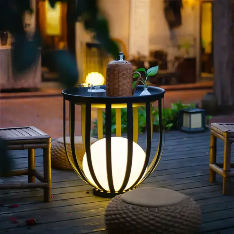Lampadaire solaire de jardin lampe nordique en pot de fleurs pour Villa cour cour passerelle couloir décor extérieur IP65 éclairage étanche - vue 6 sur 18