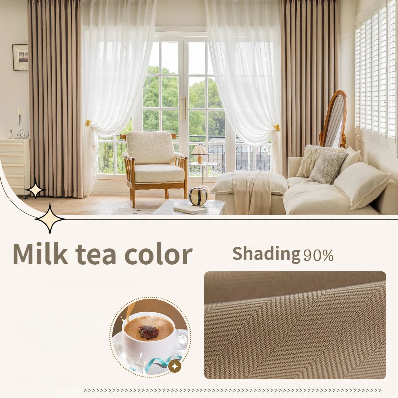 Rideau occultant uni style moderne pour salon chambre - vue 11 sur 23