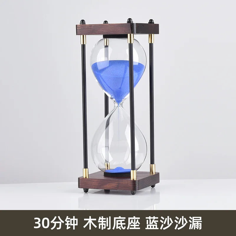 sablier en verre antichute pour enfants 30 minutes style rétro - vue 14 sur 17