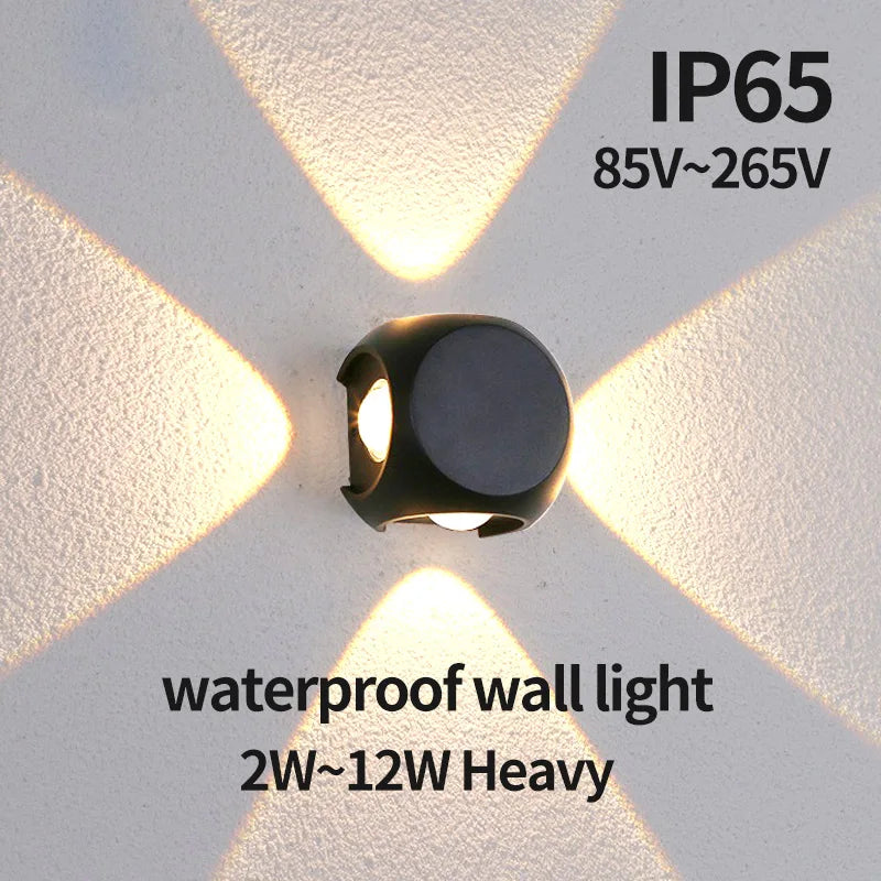 applique murale led moderne pour intérieur et extérieur - vue 3 sur 12