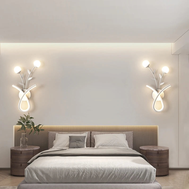 Applique LED moderne simple chambre famille salon couloir balcon escalier - vue 6 sur 18
