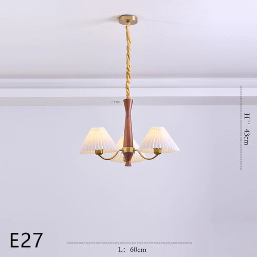 lustre en bois pour décoration luminaire suspendu - vue 14 sur 14