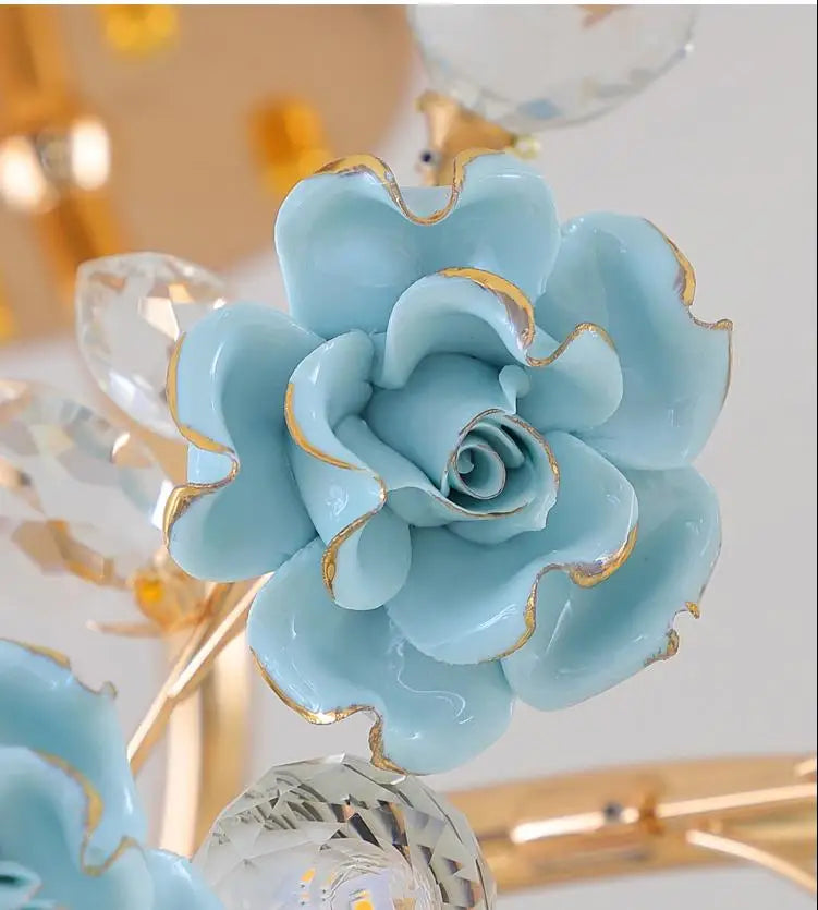 lustre en céramique italien éclairage cristal pour mariage et intérieur - vue 6 sur 14