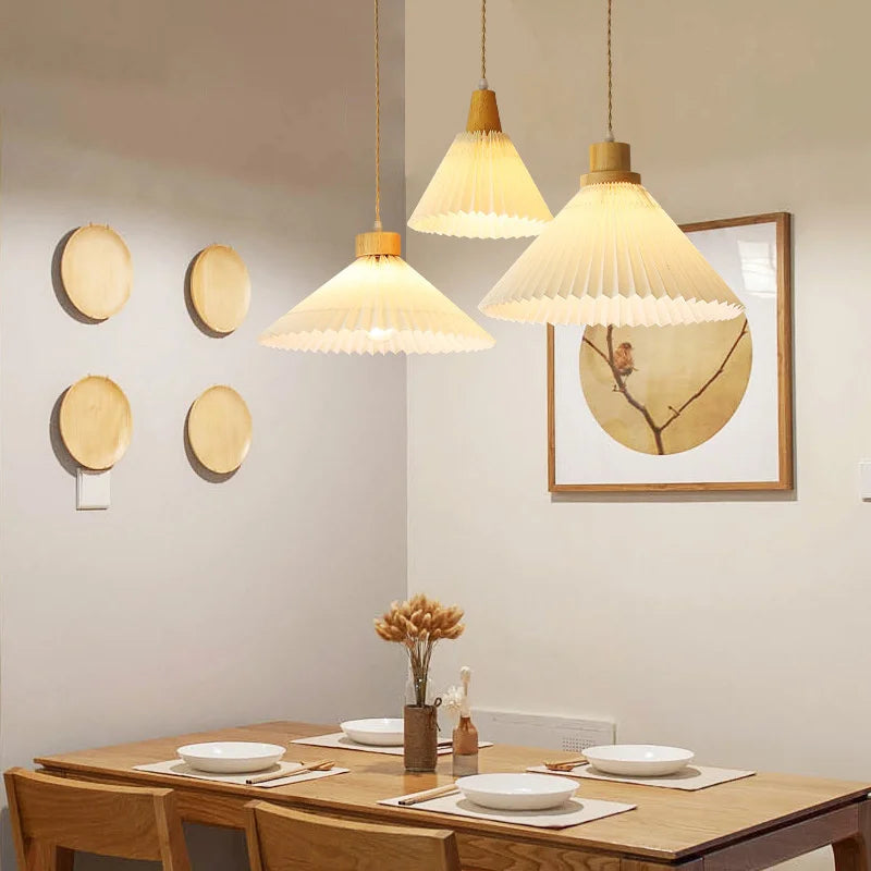 lustre suspendu moderne en bois pour décoration - vue 3 sur 10