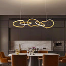 Lustre design moderne LED pour salon éclairage intérieur de salle à manger