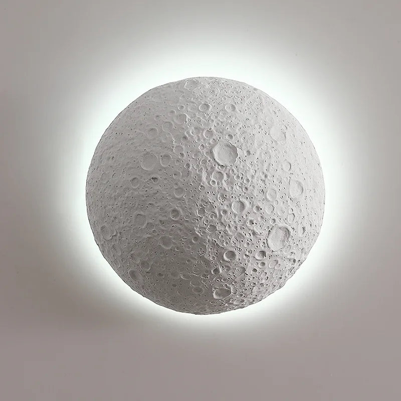 applique murale simulation lune led pour villa créative - vue 6 sur 6