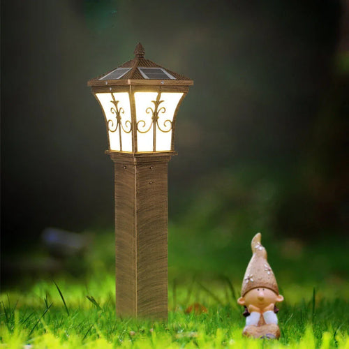 lampe solaire led décorative pour jardin et chemin - vue 2 sur 7