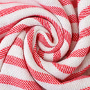 serviette de plage turque grande taille rayures pompons