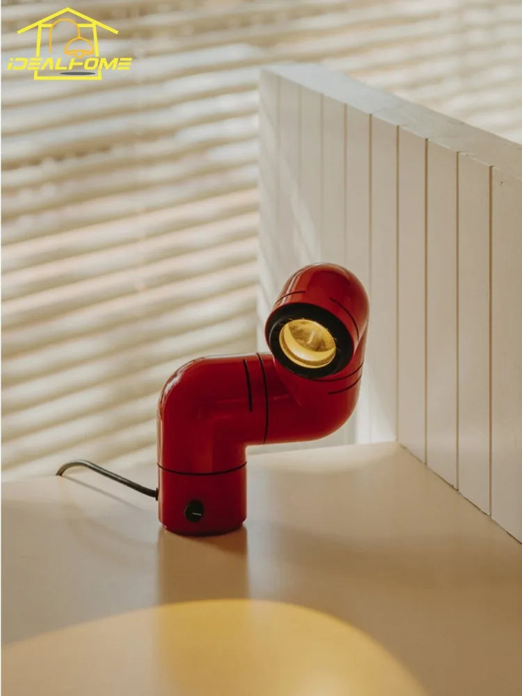 lampe à poser led médiévale design pipe à eau moderne - vue 8 sur 7