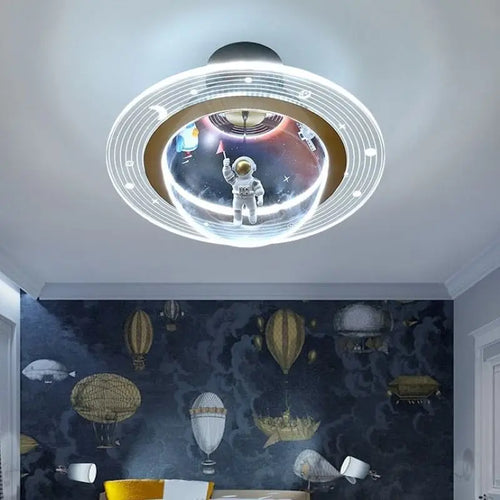 plafonnier led créatif astronaute pour chambre d'enfant nouvelle collection - vue 4 sur 7