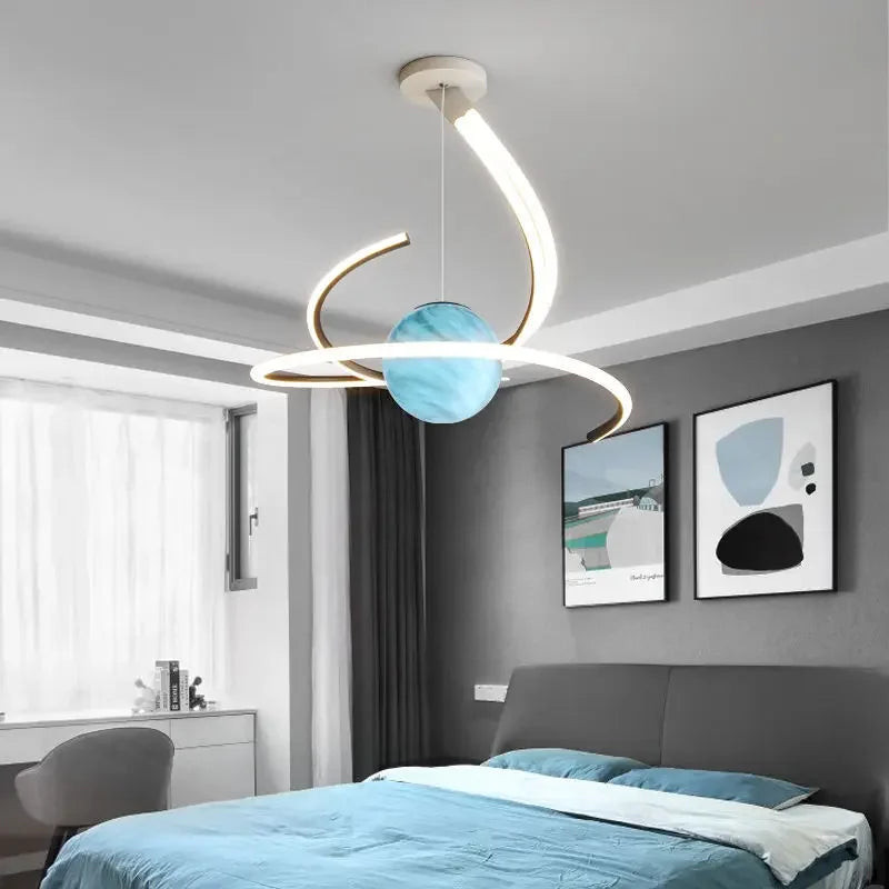 plafonnier led moderne créatif pour décoration intérieure - vue 7 sur 10