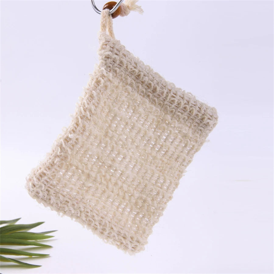 sac de savon en sisal naturel pour exfoliation - vue 4 sur 6
