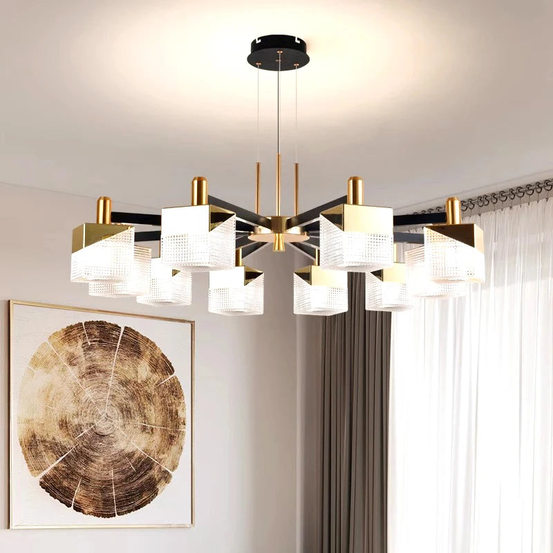 Lustres modernes salon éclairage intérieur plafonniers suspendus lustres led pour l'éclairage intérieur du salon - vue 4 sur 13
