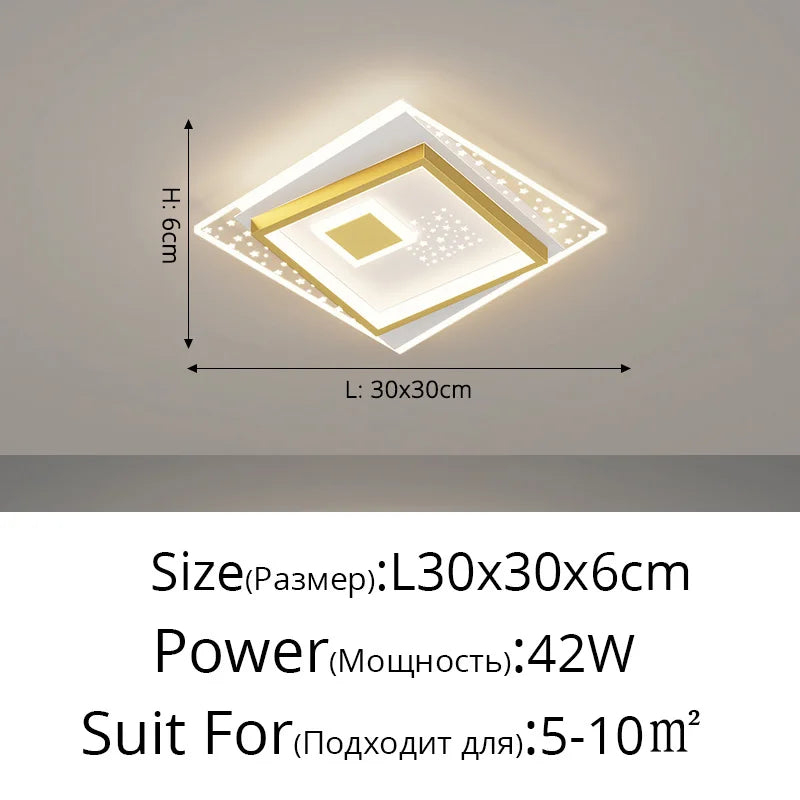 lustre moderne en led pour éclairage d'allée et couloir - vue 11 sur 12