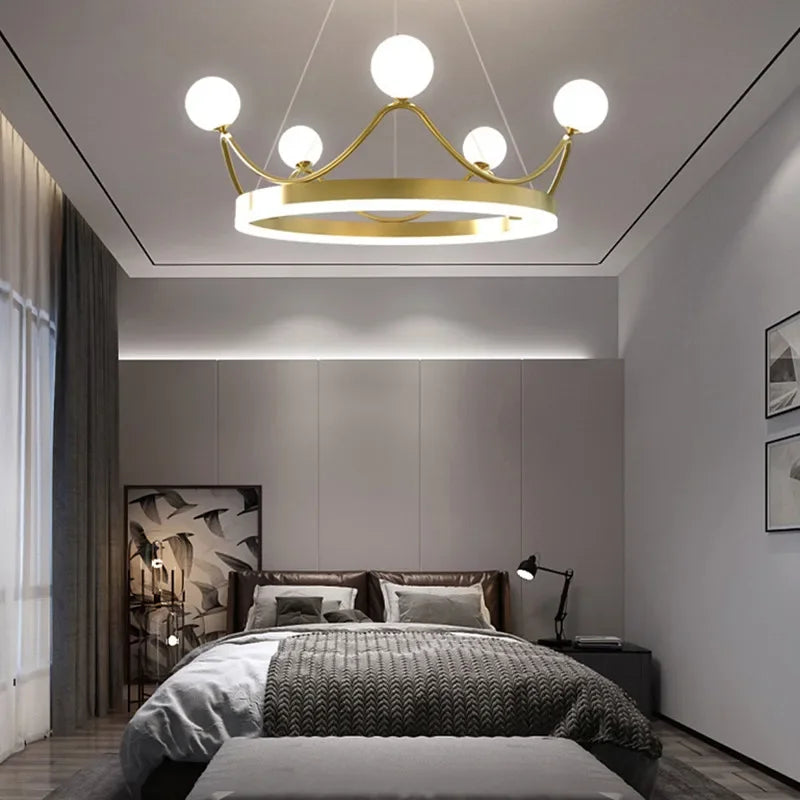 lustre moderne à led design pour intérieur élégant - vue 5 sur 8
