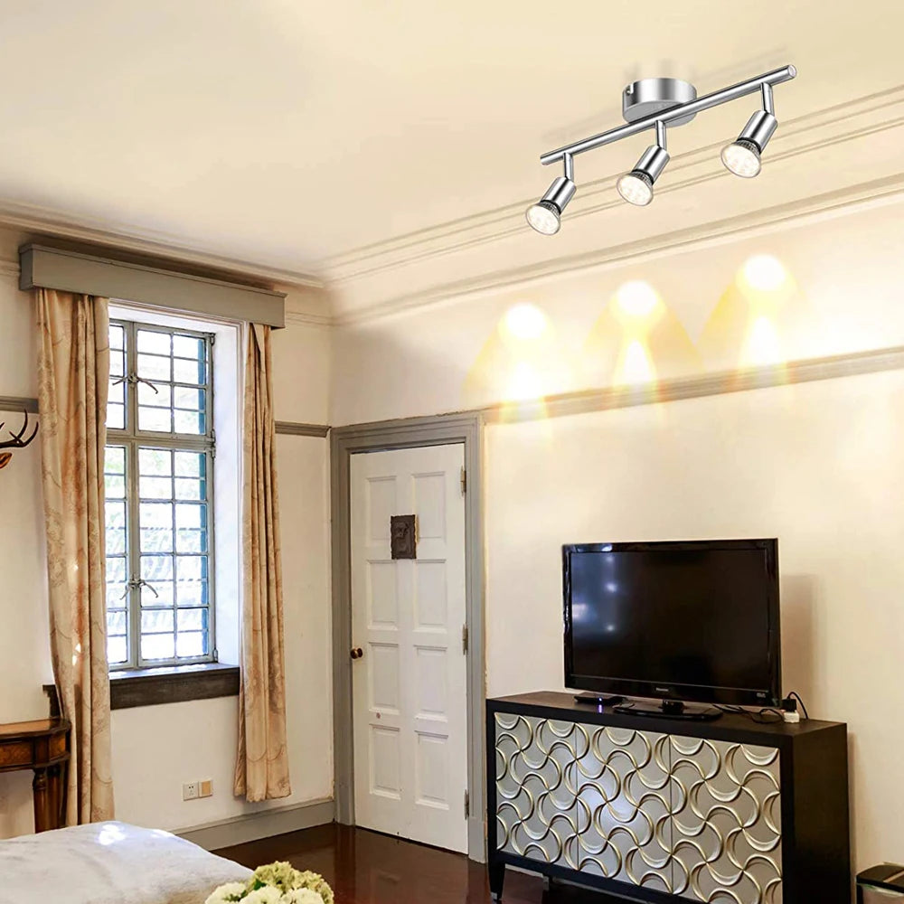 projecteur rotatif monté en surface moderne downlight sur rail - vue 5 sur 9