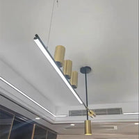 suspension led style nordique longue pour table cuisine bar