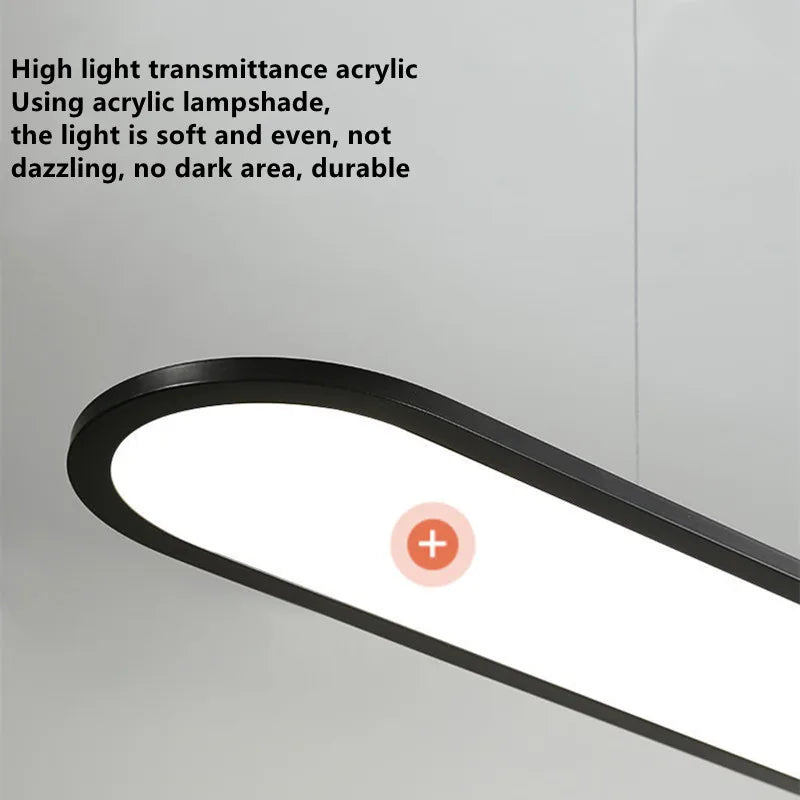 lustre suspension led design minimaliste pour éclairage - vue 6 sur 16