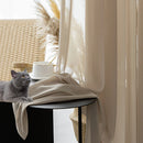 Voilage moderne motif vagues pour salon chambre fenêtre