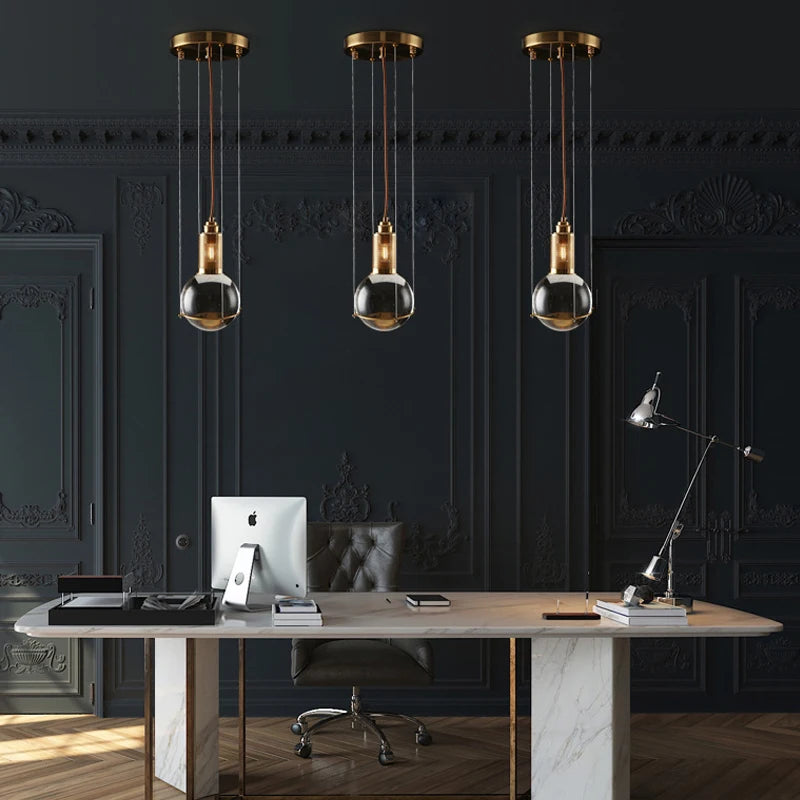 suspension boule de cristal style nordique moderne pour décoration intérieure - vue 4 sur 6