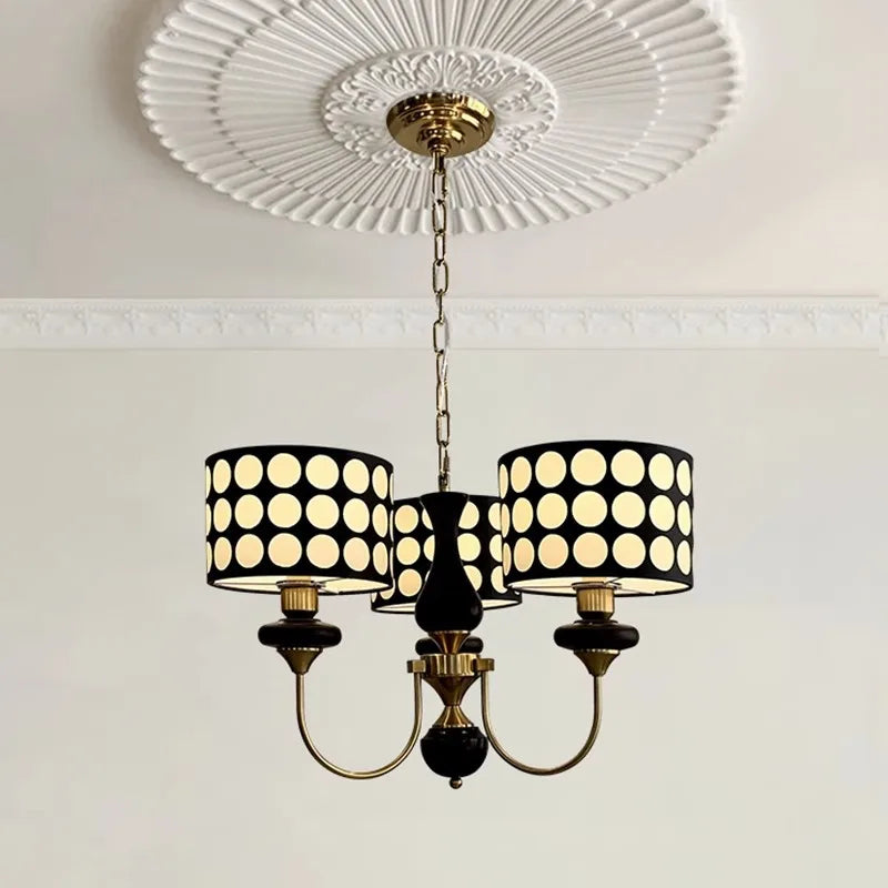 Lustres en cuivre lampe Lustres moderne pour salle à manger salon hôtel lumière intérieure décoration Lustres en fer forgé éclairage - vue 5 sur 12